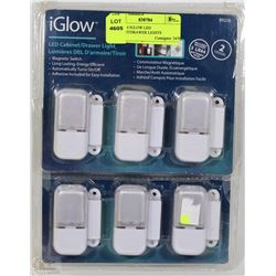 LOT OF 6 IGLOW LED CABINET/DRAWER LIGHTS