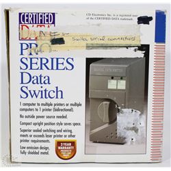 CERTIFIED DATA SERIES DATA SWITCH SYSTEM
