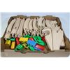 Image 1 : FLAT OF WOODEN TRAIN SET WITH METAL