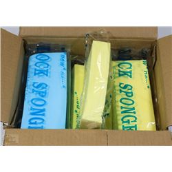 CASE OF 12 BLOCK SPONGES KITCHEN CLEANING