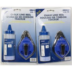 LOT OF 2 CHALK LINE REELS