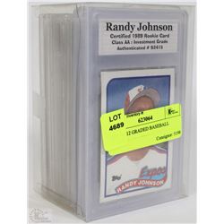 LOT OF 12 GRADED BASEBALL CARDS