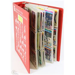 BINDER OF EARLY 80'S HOCKEY CARDS