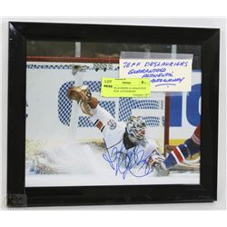 JEFF DESLAURIERS GUARANTEED AUTHENTIC AUTOGRAPH