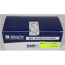 BRADY YELLOW PRINTER LABEL BDY M71EP174-593YL