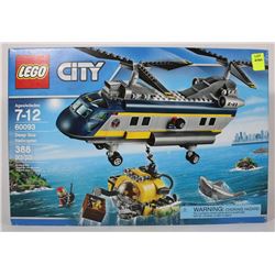 LEGO CITY DEEP SEA HELICOPTER SET 388PCS