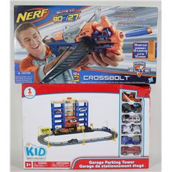 NERF CROSSBOW WITH KIDS CONNECTION GARAGE