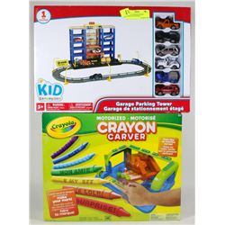 CRAYOLA CARVER AND KID CONNECTION GARAGE