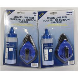 LOT OF 2 CHALK LINE REELS