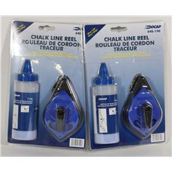 LOT OF 2 CHALK LINE REELS