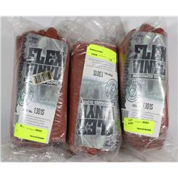 3 BUNDLES OF FLEX VINYL IMPREGNATED GLOVES