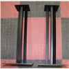 Image 1 : PAIR OF METAL SPEAKER STANDS