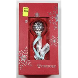 WATERFORD CRYSTAL BABY'S FIRST CHRISTMAS RATTLE