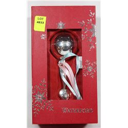 WATERFORD CRYSTAL BABY'S FIRST CHRISTMAS RATTLE