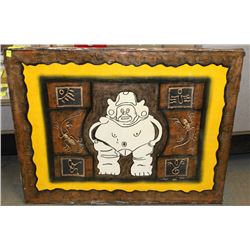 OIL CANVAS SIGNED PICTURE 3'X3"X2'6"