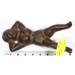 VINTAGE CAST IRON "NAUGHTY NELLY" BOOT JACK