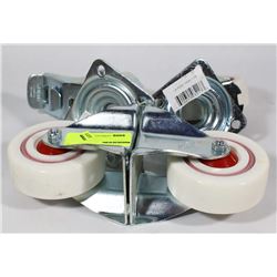 LOT OF 4 HEAVY DUTY CASTORS MADE IN GERMANY