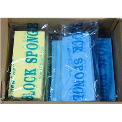 CASE OF 12 BLOCK SPONGES KITCHEN CLEANING