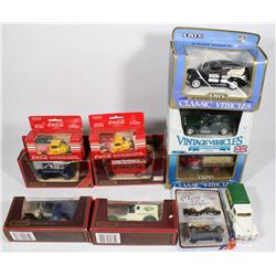 FLAT OF 11 MATCHBOTCH &ERTLE DIE CAST TOYS