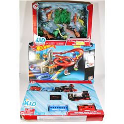 HOTWHEELS MOTORIZED HIGHWAY CITY & DINOSAURS PLAY