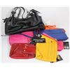Image 1 : LOT OF 7 WOMEN'S WALLETS, PURSES & MAKEUP BAGS