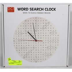 DCI WOOD SEARCH WALL CLOCK - METAL FINISH