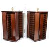 Image 1 : PAIR OF BOMBAY WOODEN CD RACKS (17")