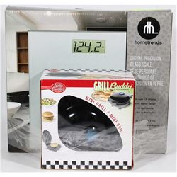 HOMETRENDS DIGITAL SCALE & BETTY CROCKER GRILL