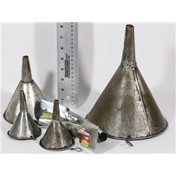 FLAT WITH VINTAGE FUNNELS ASSORTED SIZES
