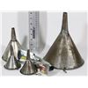 Image 1 : FLAT WITH VINTAGE FUNNELS ASSORTED SIZES
