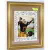 Image 1 : FRAMED FOOTBALL PRINT BY JAMES BELL SPORTS