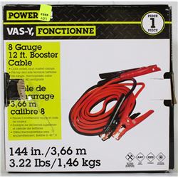POWER-IT 12FT BOOSTER CABLE