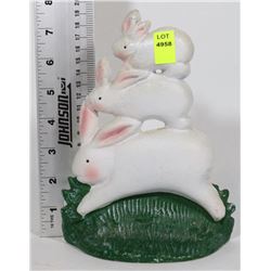 CAST IRON RABBIT DOOR STOP (8"H)