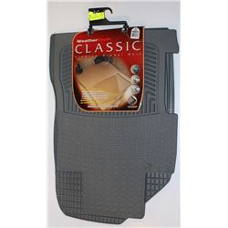 WEATHER TECH CLASSIC CAR MAT SET FRONT ONLY GREY