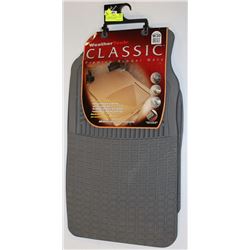 WEATHER TECH CLASSIC CAR MAT SET FRONT ONLY GREY