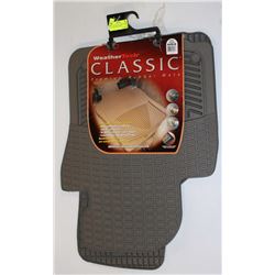 WEATHER TECH CLASSIC CAR MAT SET FRONT ONLY GREY