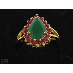 EMERALD AND RUBY RING