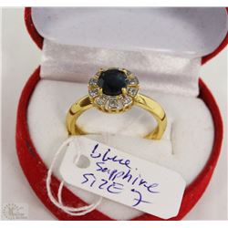 #36 NATURAL BLUE SAPPHIRE & CZ RINGS