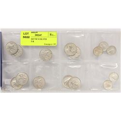 STOCK SHEET W/10 SILVER QUARTERS &