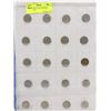 Image 1 : STOCK SHEET OF 20 CANADIAN NICKELS 1923