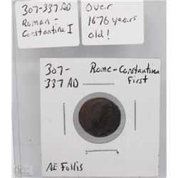 307-337 A.D. ROMAN CONSTANTINE I COIN -