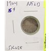 Image 1 : 1904 NEWFOUNDLAND 5 CENT SILVER COIN