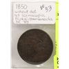 Image 1 : 1850 BANK OF UPPER CANADA ONE PENNY