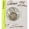 Image 1 : 1888 CANADA VICTORIAN 5 CENT SILVER COIN