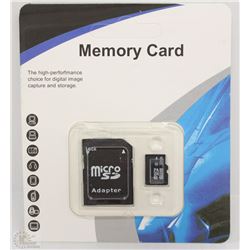 NEW 32GB MICRO SD CARD WITH ADAPTOR