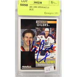 KEVIN LOWE 1991 PINNACLE COLLECTIBLE