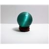 Image 1 : ASIAN QUARTZ 40 MM BLUE CATS EYE SPHERE