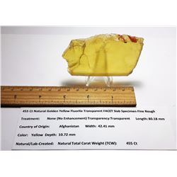 NATURAL GOLDEN YELLOW FLUORITE SPECIMEN