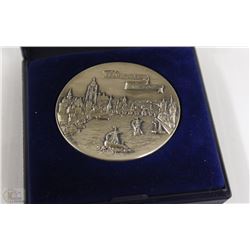 RARE FRANCFURT GERMANY (.900) SILVER MEDAL & CASE