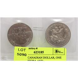 LOT OF 2 CANADIAN DOLLAR, ONE 1970 MANITOBA AND